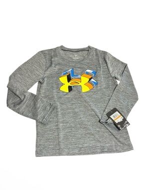 Under Armour Boys' Long Sleeve Logo Graphic T-Shirt, size 7